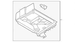 Battery tray Lincoln MKZ 13-20 Hybrid