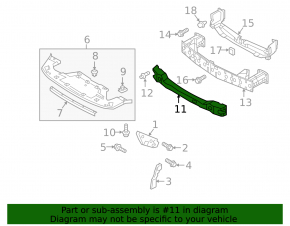 Mazda CX-9 Front Bumper Absorber 16-23