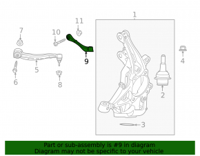 Lower control arm front right rear Ford Explorer 20-