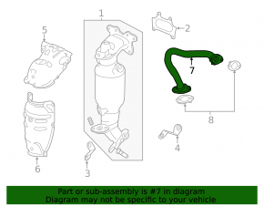 EGR pipe Honda Accord 13-17 hybrid