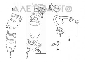 EGR pipe Honda Accord 13-17 hybrid