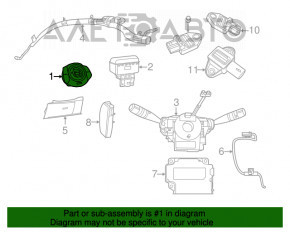 Airbag in steering wheel driver Fiat 500 12-19