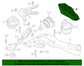 Right engine mount bracket BMW X7 G07 19-22 3.0T