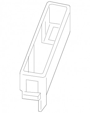 Nissan Cube 08-14 underhood fuse box housing