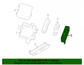Fuse box underhood left narrow Nissan Leaf 18-22