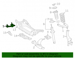 Ball joint front left Lexus IS 14-17