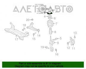 Front left shock absorber mount for Jeep Compass 11-16