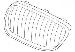 Radiator grill nostril right BMW 335i e92 07-13 with chrome