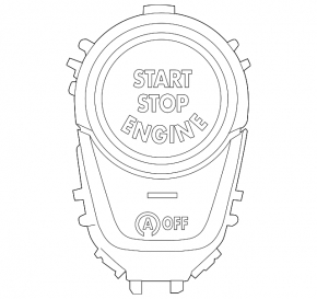 Start stop button BMW X3 G01 18-21 chrome