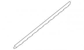 Front left door seal Nissan Sentra 13-19 bottom