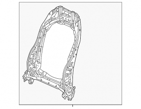 Honda Accord 23-24 passenger seat backrest adjustment motor without frame