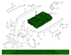 Battery VVB assembly Audi Q5 8R 13-16