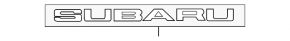 The Subaru b9 Tribeca trunk door SUBARU emblem