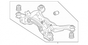 Rear subframe Mercedes A-class V177 19-22