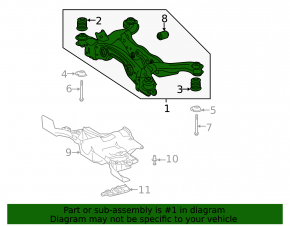 Rear subframe Mercedes A-class V177 19-22