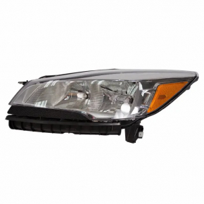 Headlight front left bare Ford Escape MK3 13-16 dorest halogen H11/HB3 orange reflective