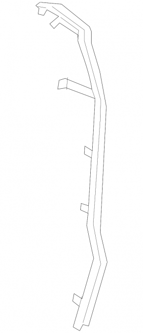 Door seal lower rear left Ford Fusion mk5 13-20 front