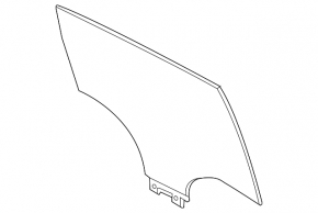 Rear left door glass for Ford C-max MK2 13-18