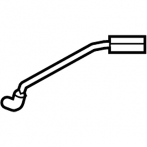 Ford Fusion mk5 17-20 hood release cable, front, 2 locks, complete