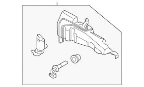 Lincoln Corsair 20-26 Windshield Washer Reservoir