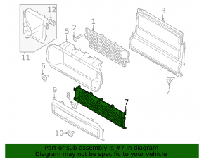 Lower radiator deflector blinds for Jaguar F-Pace 21-23 2.0, 3.0, 5.0
