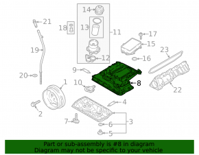 Audi A6 C8 19-25 3.0T Engine Oil Sump