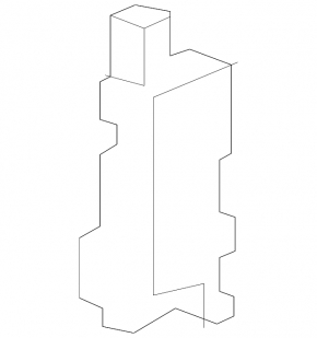 Radiator bracket right Chevrolet Cruze 16- plastic