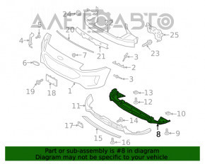 Front Bumper Guard Ford Escape MK4 20-