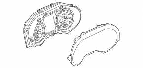 Instrument cluster Infiniti Q50 17-19 3.0T