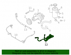 Power Steering Drain Hose BMW X5 E70 07-10 4.8
