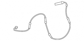 Brake pad wear sensor rear BMW 5 G30 17-23