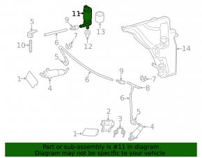 Headlight Washer Motor VW CC 08-17