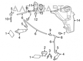 Headlight Washer Motor VW CC 08-17