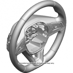 Naked steering wheel Chevrolet Bolt EUV 22-23 rubber black