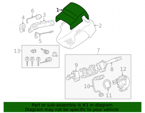 Steering column frame for Toyota Solara 2.4 04-06