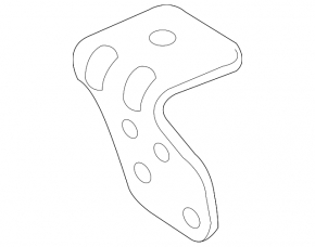 Audi E-Tron 20-23 side air conditioning valve block bracket