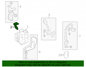 Audi E-Tron 20-23 side air conditioning valve block bracket