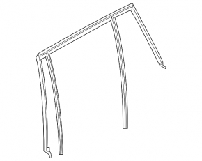 Rear right glass seal BMW X5 G05 19-23