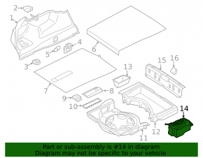 Trunk box left BMW 7 G11 G12 16-22