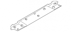 Upper trunk door trim BMW i3 14-21 black