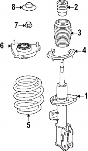 Front left shock absorber support Hyundai Ioniq 5 22-24