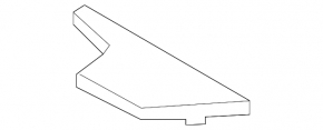 Trunk box lid left Lexus UX200 UX250h 19- for subwoofer