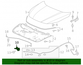 Hood Lock Honda Insight 19-22