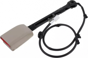 Nissan Rogue 14-18 driver's seat belt latch, beige, with wire