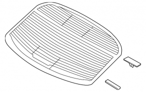 Rear window for Kia Optima 16-20