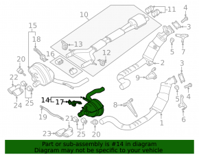 Muffler rear part barrel right Porsche Panamera 14-16 4.8 GTS