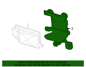 BSM Blind Spot Sensor Bracket Left Porsche Panamera 14-16