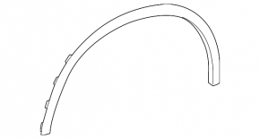 Front left wing arch trim Mercedes GLC 300/350e/43 16-22 scratch, broken guide