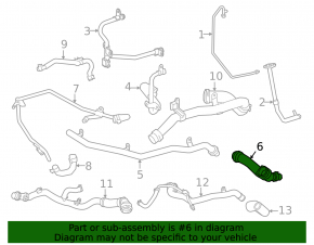 Cooling system hose for Mercedes A-class V177 19-22