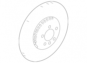 Front left brake disc for Land Rover Range Rover Sport 23-25 380/38mm